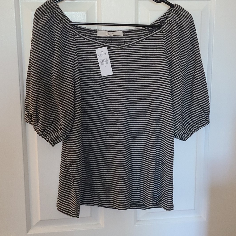 🌞NWT Loft Off The Shoulder Top - Picture 1 of 4